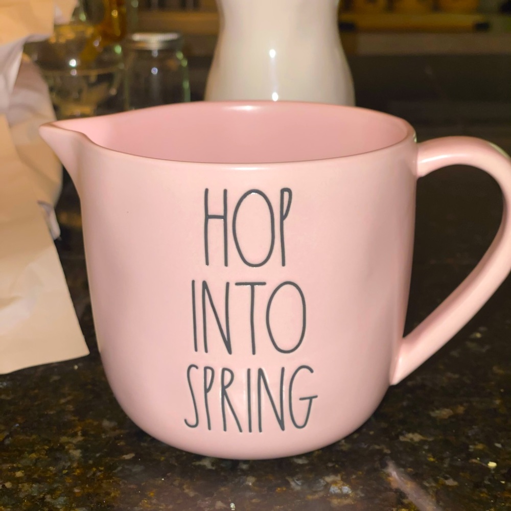 RAE DUNN Spring pink measuring cup